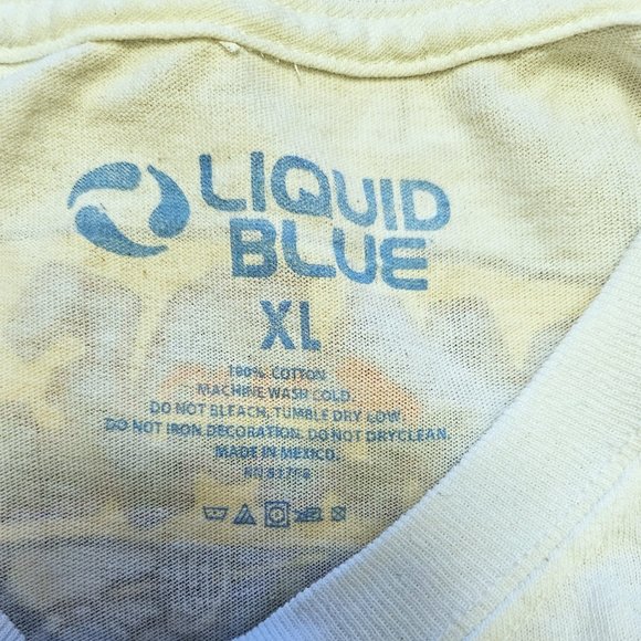 Grateful Dead Summer Tour 1992 Original 2020 Liquid Blue Tie Dye T-Shirt XL NWT - Picture 4 of 5